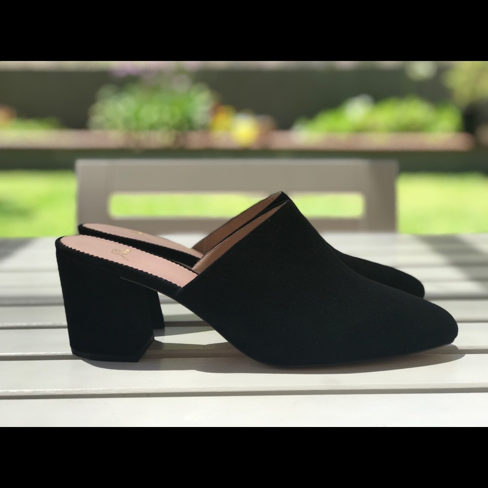 J.Crew Black Suede Mule Slip-on